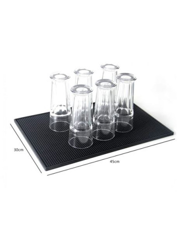 TAPETE ESCURRIDOR DE GOMA 45X30 PARA HOSTELERIA MY BAR