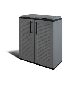 ARMARIO BAJO CON DOBLE TAPA PARA RECICLAJE 680X370X840MM ARTPLAST 2