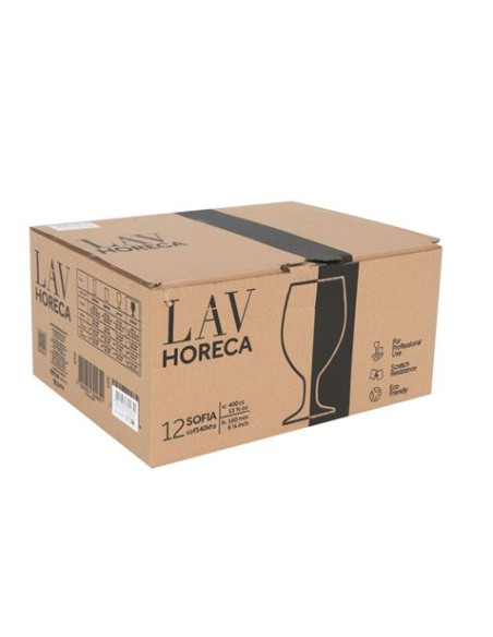 SET 12 COPAS CERVEZAS 400ML SOFIA LAV HORECA