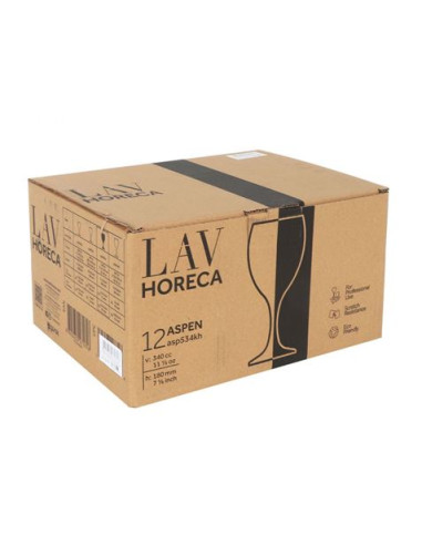 SET 12 COPAS DE AGUA 34CL ASPEN LAV HORECA
