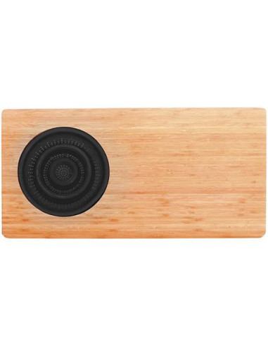 TABLA DE CORTAR CON ESCURRIDOR NEGRO | BAMBÚ | 58X29X1.8CM JOCCA