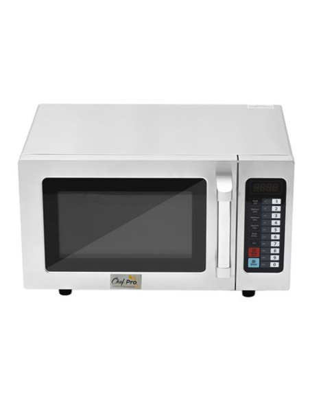 MICROONDAS PROFESIONAL 1000W 25 LITROS ACERO INOX CHEF PRO