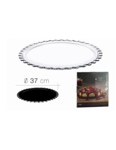 PLATO VIDRIO PARA REPOSTERIA DE 37CM PASABAHCE
