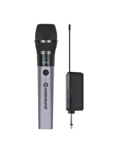 MICROFONO INALÁMBRICO UHF CON RECEPTOR Y BATERÍA COOLSOUND