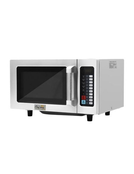 MICROONDAS PROFESIONAL 1000W 25 LITROS ACERO INOX CHEF PRO