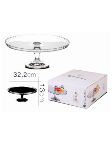 PLATO VIDRIO PARA REPOSTERIA DE 32CM PASABAHCE