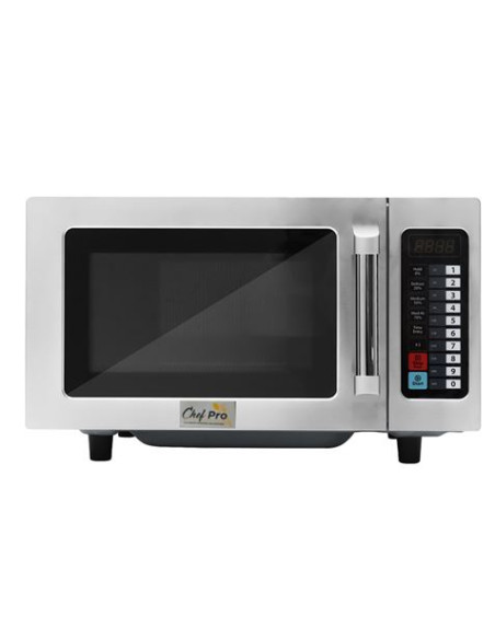 MICROONDAS PROFESIONAL 1000W 25 LITROS ACERO INOX CHEF PRO