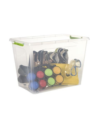 CAJA ORGANIZADORA CON TAPA, RUEDAS Y CIERRES 585X390X410MM ARTPLAST