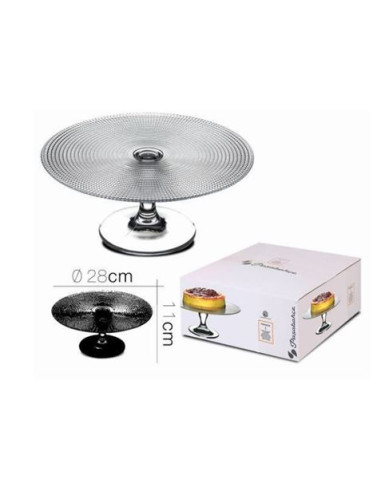 PLATO VIDRIO PARA REPOSTERIA DE 28CM PASABAHCE