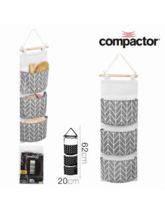 BOLSILLERO DE PARED 3 BOLSILLOS 20X62CM