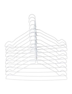 SET 10 PERCHAS BLANCAS PLASTICAS