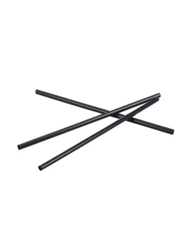 PACK 25 CAÑITAS REUTILIZABLES NEGRAS 19.5CM ALGON