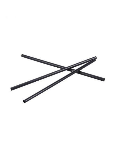 PACK 25 CAÑITAS REUTILIZABLES NEGRAS 19.5CM ALGON