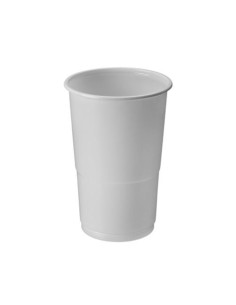 PACK 50 VASOS PLASTICOS BLANCO 250CC ALGON