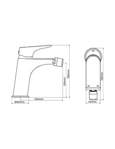 GRIFO MONOMANDO BIDET MODELO CASCAIS 2