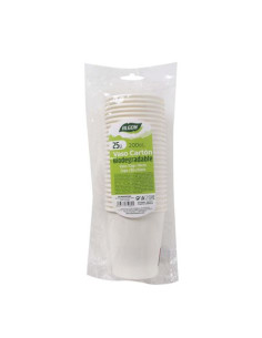 SET 25 VASO BLANCO CARTON 200CC ALGON 2