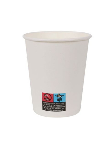 SET 25 VASO BLANCO CARTON 200CC ALGON