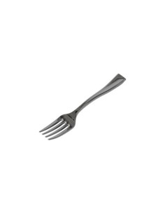 SET 50 TENEDOR 10CM PLASTICO REUTILIZABLE PLATA ALGON