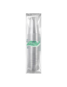 SET 50 VASOS TRANSPARENTE 200CC ALGON 2