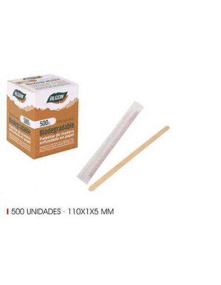 SET 500 PALETINAS MADERA 110X1X5MM ALGON