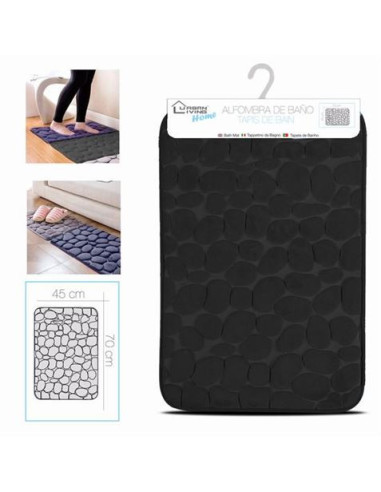ALFOMBRA DE BAÑO 45X70CM PIEDRA NEGRA URBAN LIVING