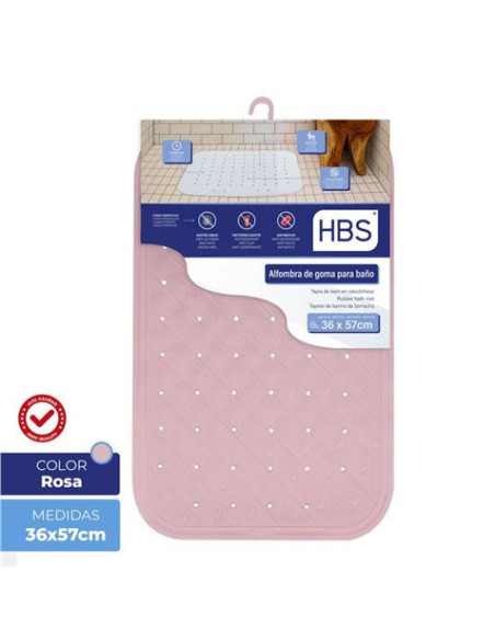 ALFOMBRA GOMA NATURAL - 450G ROSA HBS