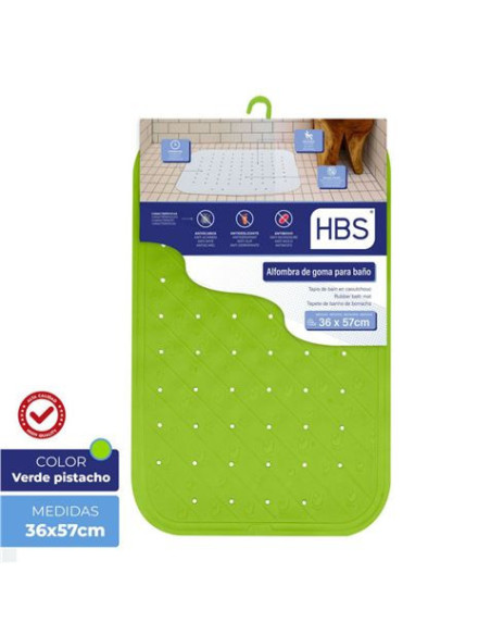 ALFOMBRA GOMA NATURAL - 450G VERDE PISTACHO HBS
