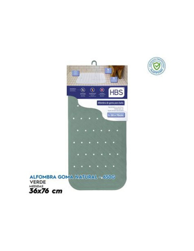 ALFOMBRA GOMA NATURAL - 650G VERDE HBS