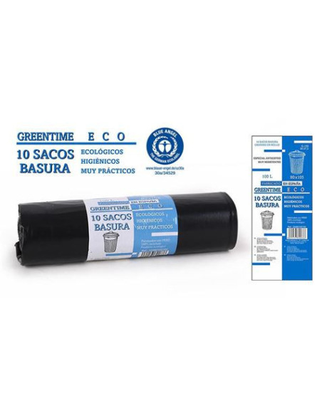 PACK 10 SACOS BASURA 100L 80X105