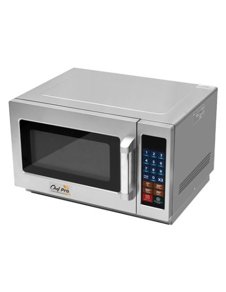 MICROONDAS PROFESIONAL 1000W 34 LITROS ACERO INOX CHEF PRO