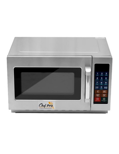 MICROONDAS PROFESIONAL 1000W 34 LITROS ACERO INOX CHEF PRO