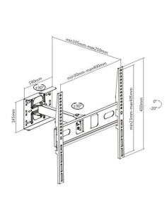 SOPORTE CON BRAZO TV LED, LCD 32-65 CROMAD 2