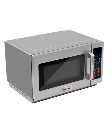 MICROONDAS PROFESIONAL 1000W 34 LITROS ACERO INOX CHEF PRO
