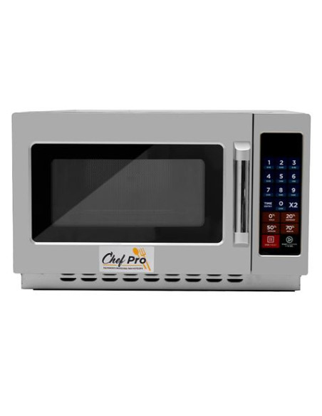 MICROONDAS PROFESIONAL 1000W 34 LITROS ACERO INOX CHEF PRO