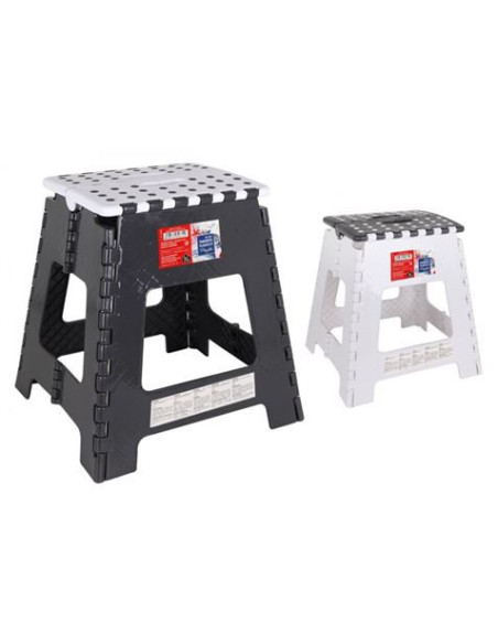 TABURETE PLEGABLE 38CM ALTURA COLORES SURTIDOS