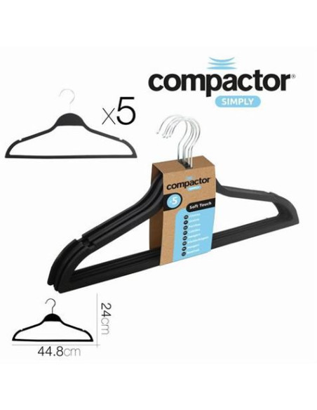 SET 5 PERCHAS SOFT TOUCH 44.8X0.5X24CM