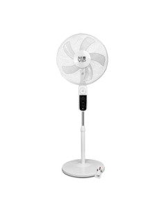VENTILADOR DE PIE SOLAR 40CM | LUZ | USB | 12000MAH |4 VELOCIDADES MUVIP 2