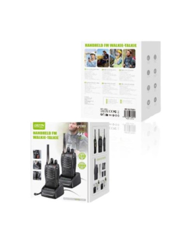 PACK 2 WALKIE-TALKIE BANDA BLUETOOTH 446MHZ 3KM GREENLYCA
