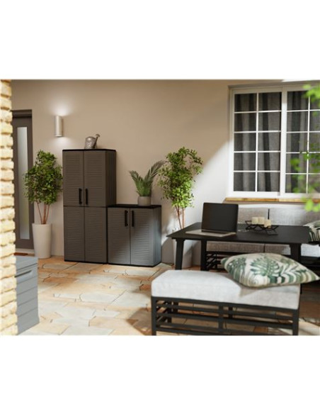 ARMARIO ALTO DE PLÁSTICO 680X370X1630MM LINEA EASY ARTPLAST