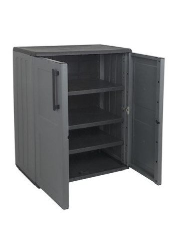 ARMARIO BAJO DE MEDIA ALTURA ESTANTE REGULABLE 680X370X840MM ARTPLAST