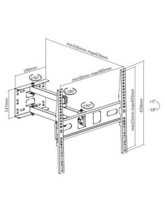 SOPORTE CON BRAZO TV LED, LCD 32-65 CROMAD 2