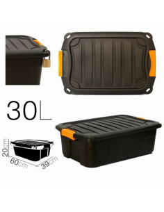 CAJA DE ALMACENAJE 60X39X20CM NEGRA PARABOX