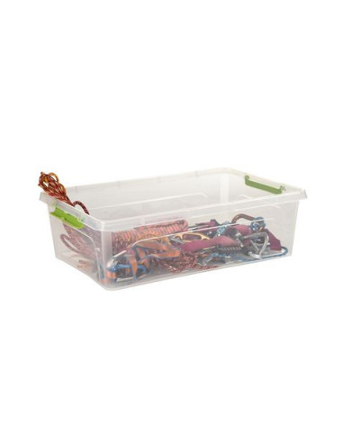 CAJA ORGANIZADORA CON TAPA, RUEDAS Y CIERRES 585X390X170MM ARTPLAST