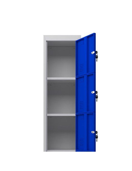TAQUILLA METÁLICA 5 PUERTAS 1800X300X500MM AZUL CROMAD