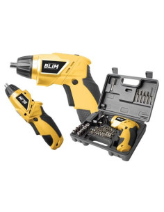 ATORNILLADOR A BATERIA 4V + MALETIN 44 PCS BLIM