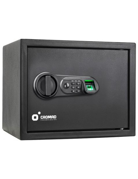 CAJA FUERTE ELECTRÓNICA CON DETECTOR DE HUELLA 300X380X300MM CROMAD