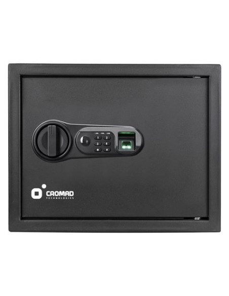 CAJA FUERTE ELECTRÓNICA CON DETECTOR DE HUELLA 300X380X300MM CROMAD