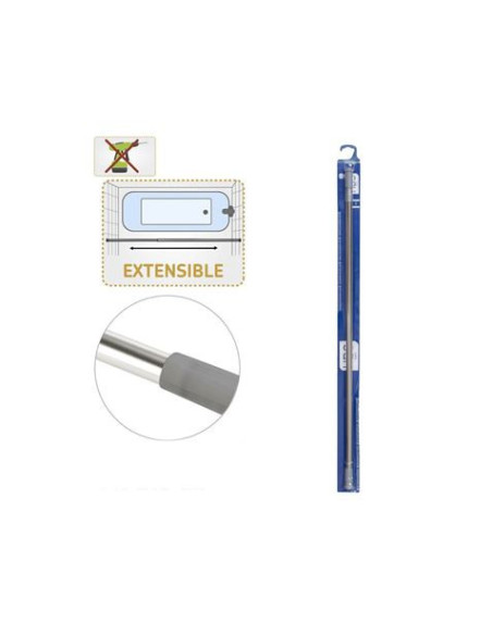 BARRA EXTENSIBLE BAÑO ACERO INOX 22MM 110-200 HBS