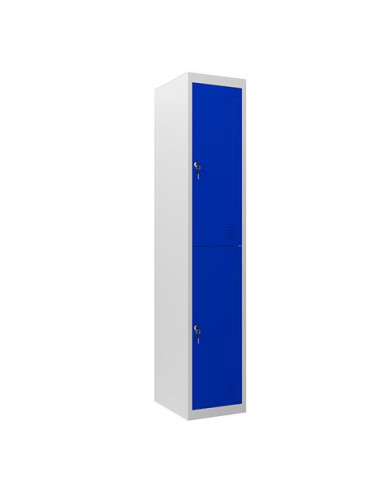 TAQUILLA METÁLICA 2 PUERTAS 1800X300X500MM AZUL CROMAD