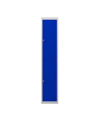 TAQUILLA METÁLICA 2 PUERTAS 1800X300X500MM AZUL CROMAD